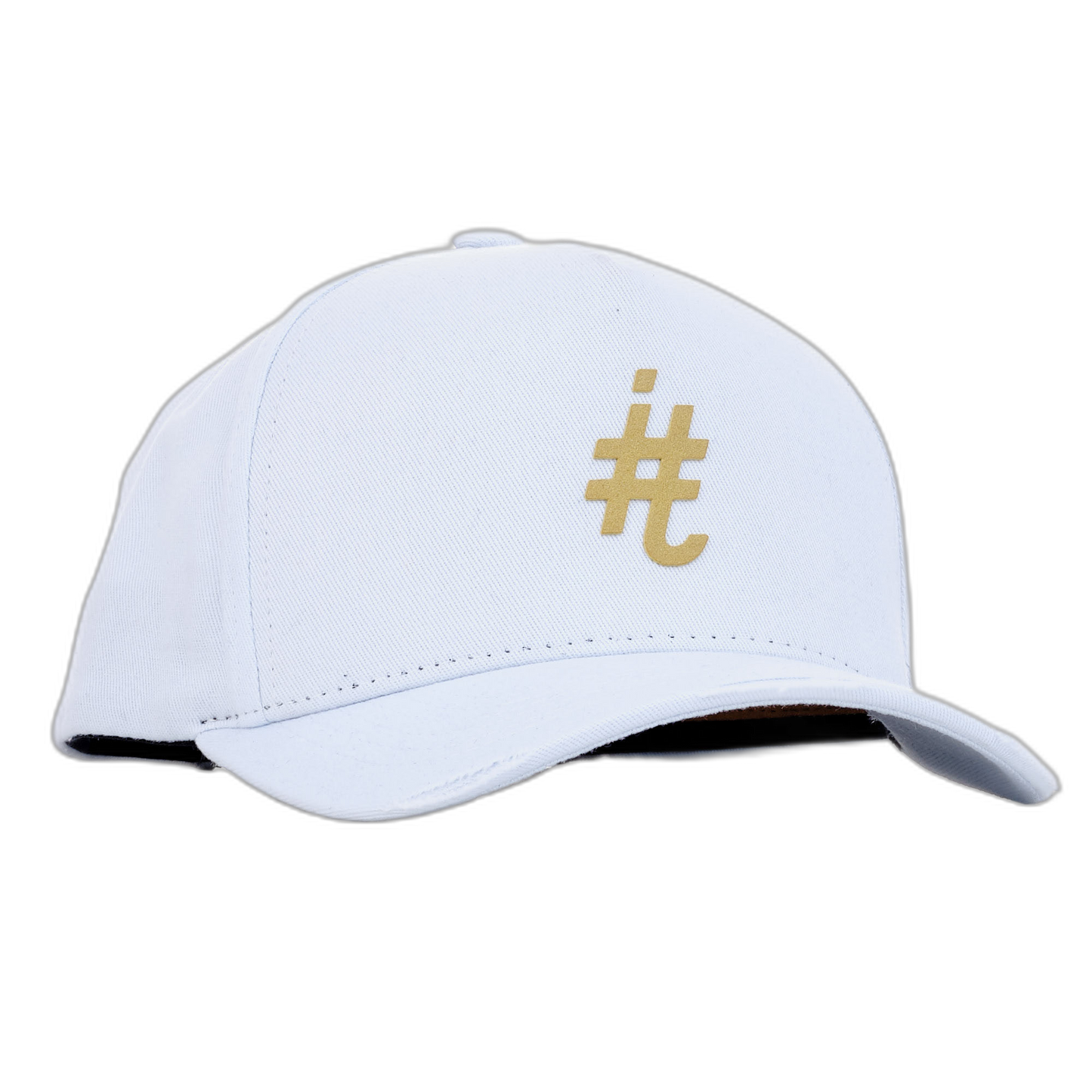 Boné itals Branco Brasão Golden Destroyed