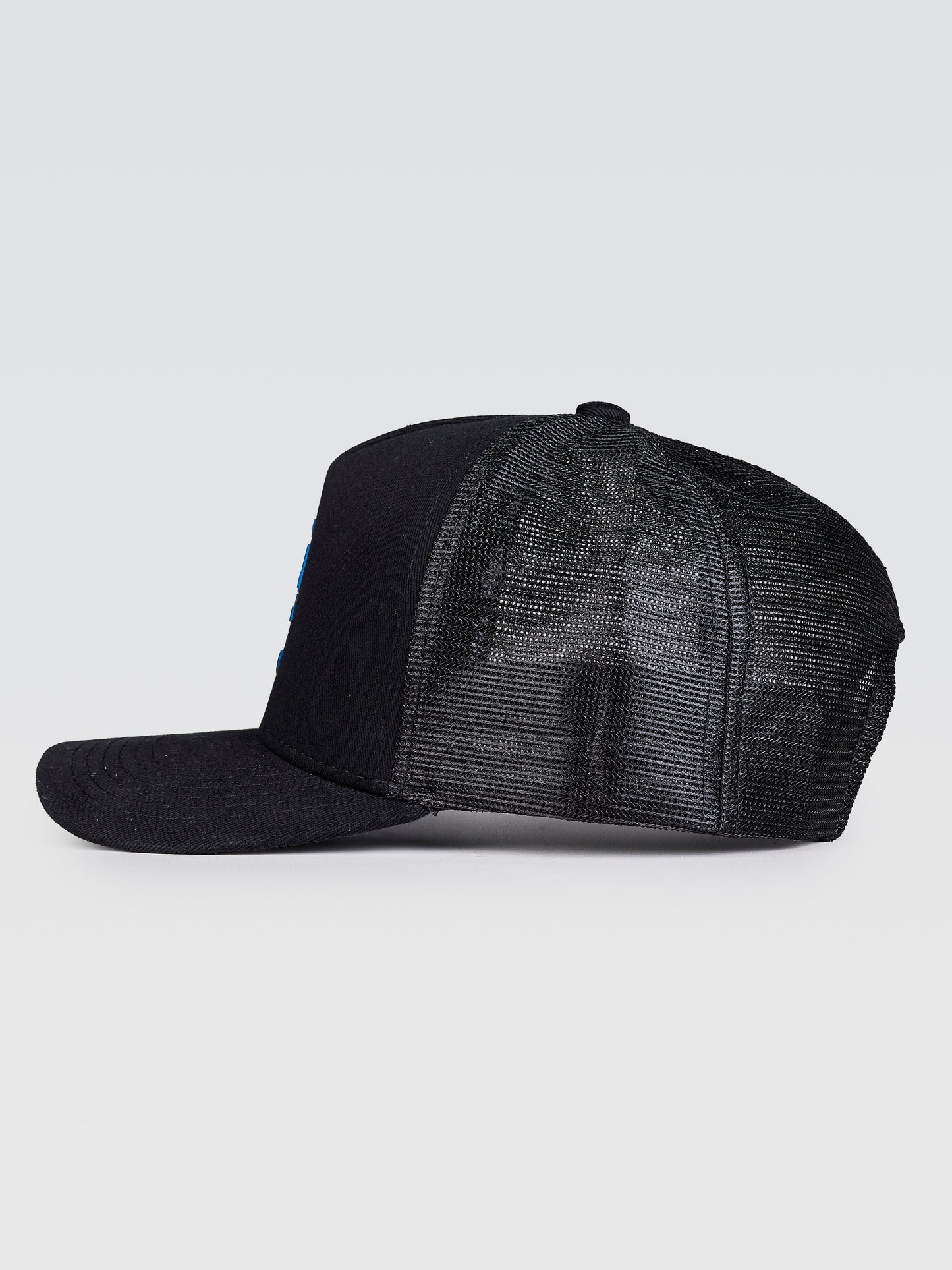 Boné Trucker #itals Preto - Brasão Mágico Azul