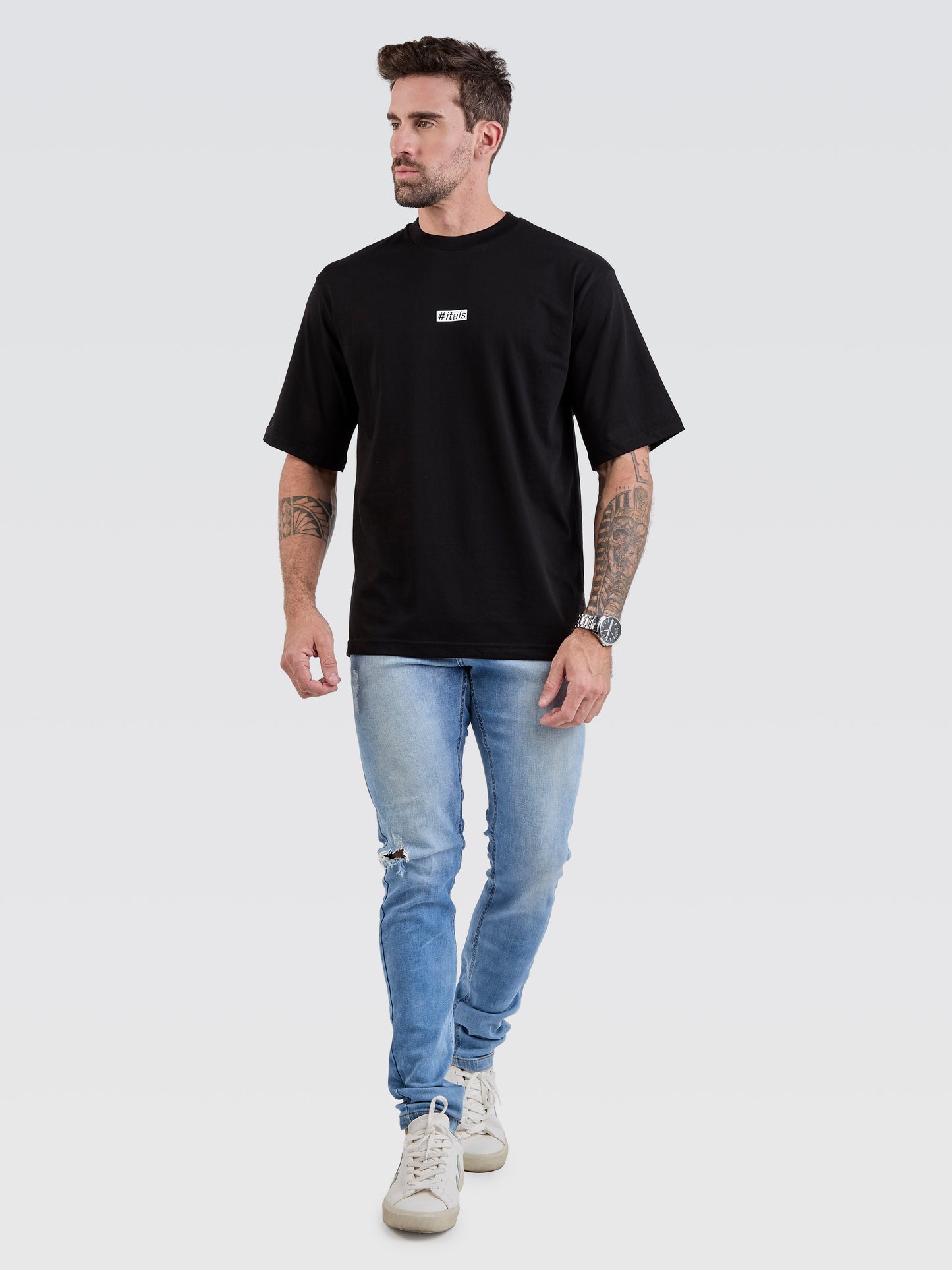 Camiseta Pima Oversized Since 2012 Black