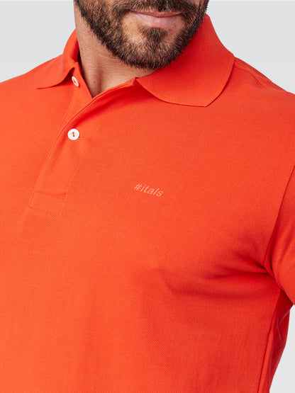 Camisa Polo Peruana Laranja