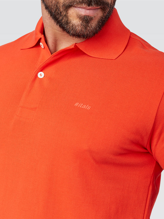Camisa Polo Peruana Laranja