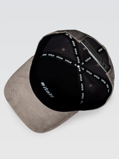 Boné Snapback #itals Chumbo — Brasão Turquesa
