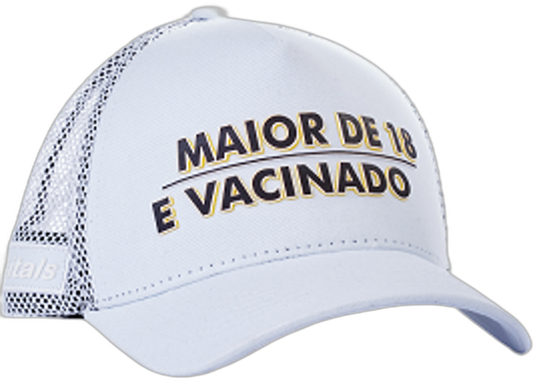 Boné itals Vacinado Branco – Tinta Mágica