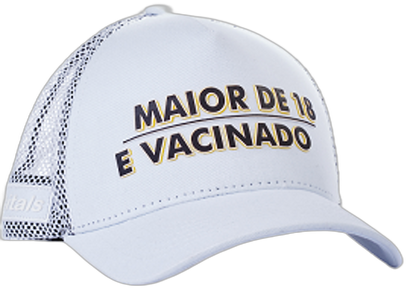 Boné itals Vacinado Branco – Tinta Mágica