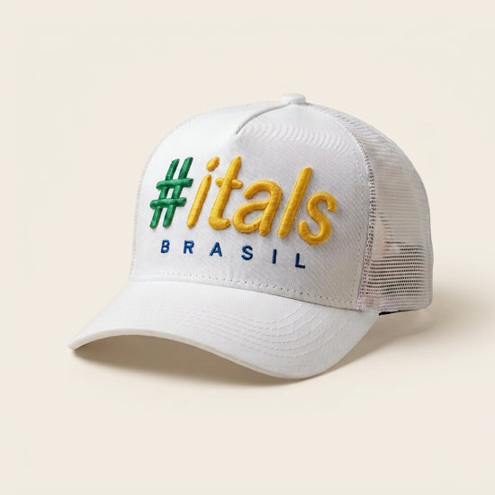 Boné Trucker #itals Vintage Brasil Tricolor - edição especial